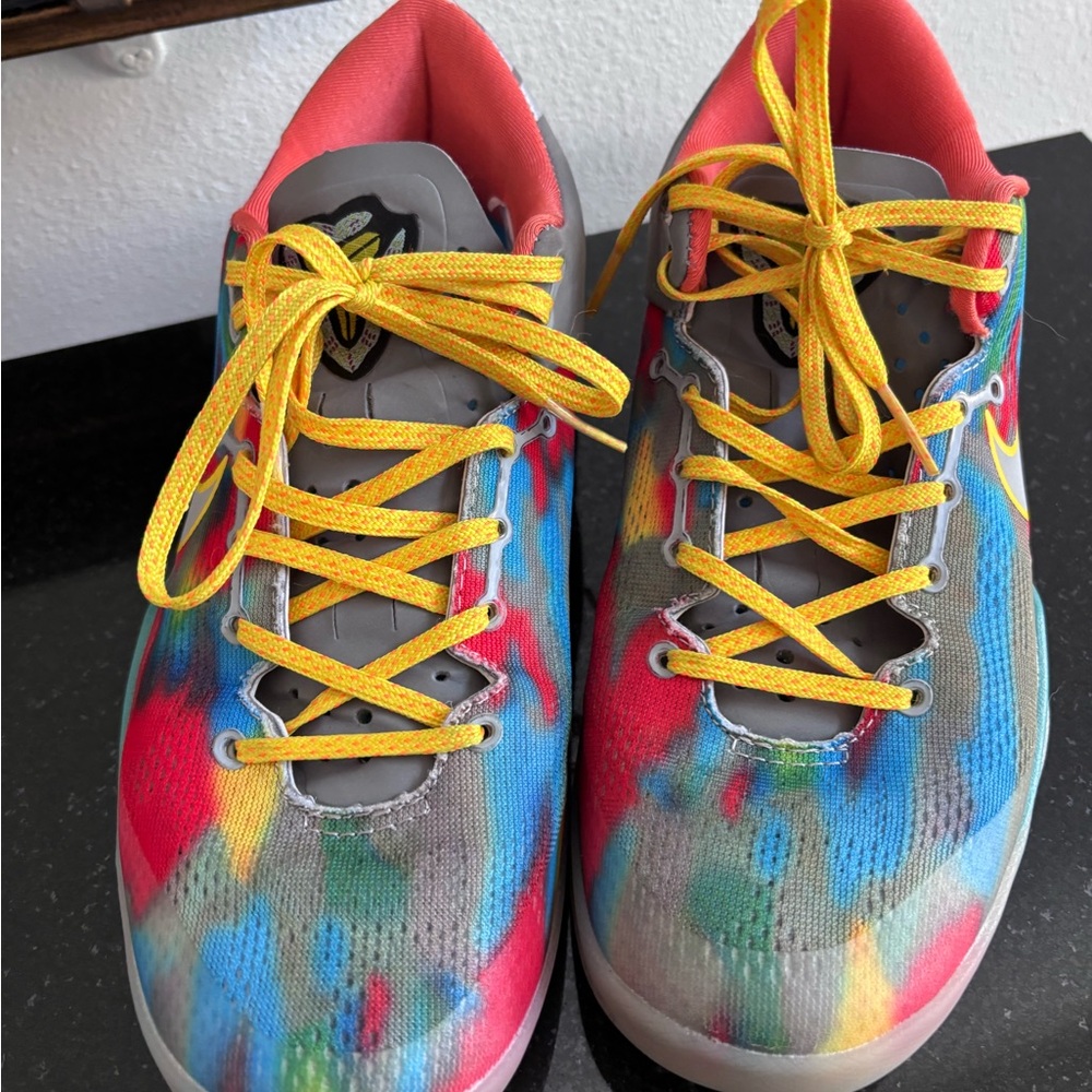 Nike Kobe Vience Beach Mens 7  Colorful Tie-Dye Sneakers